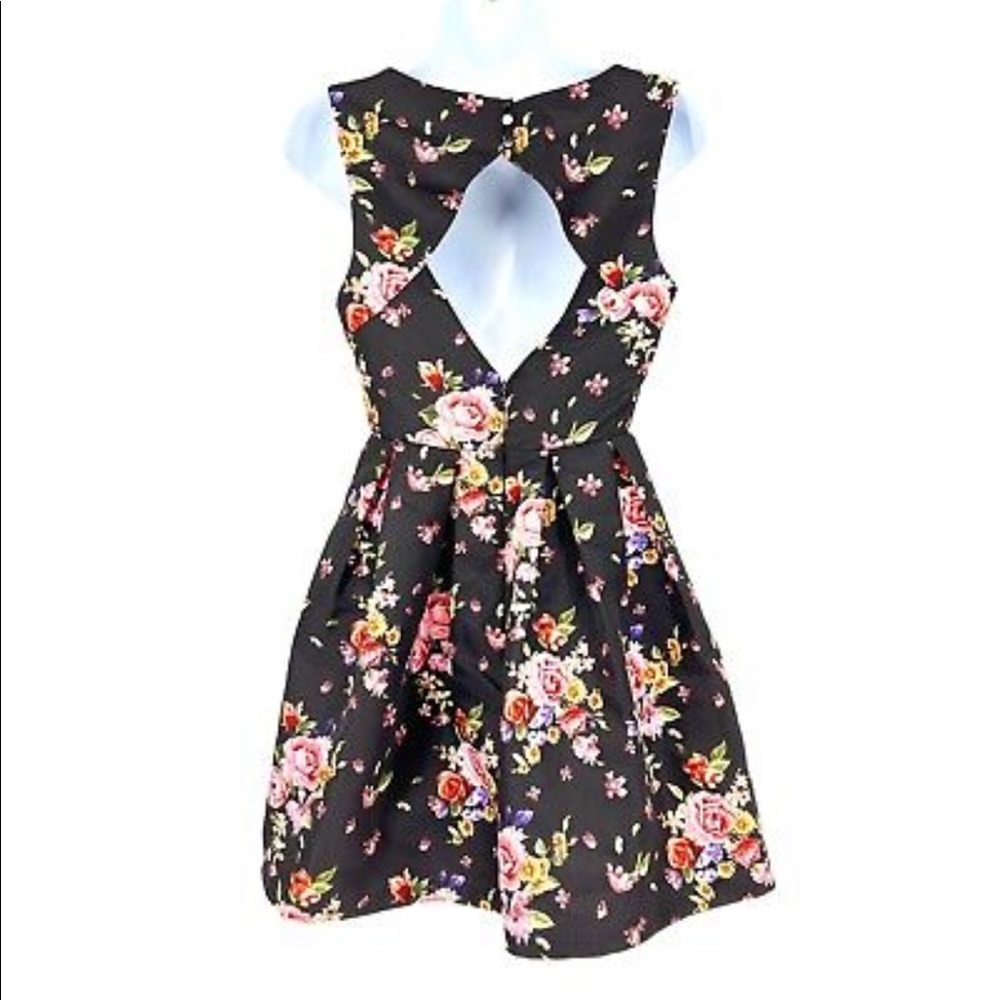 Floral Print Formal Skater Dress - Picture 8 of 10